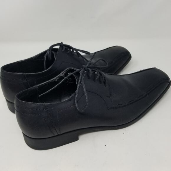 Steve Madden Men's Leather Black Trennt style Lace Up Dress Shoes Oxfords Size10 - Picture 7 of 14